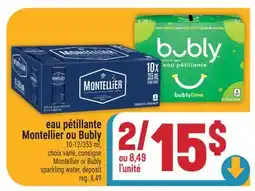 Marché Adonis EAU PÉTILLANTE MONTELLIER OU BUBLY | MONTELLIER OR BUBLY SPARKLING WATER offer