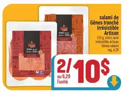 Marché Adonis SALAMI DE GÊNES TRANCHÉ IRRÉSISTIBLE ARTISAN | IRRÉSISTIBLE ARTISAN GENOA SALAMI offer