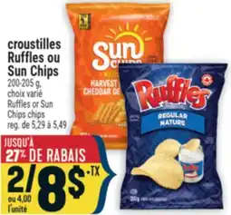 Marché Adonis croustilles Ruffles ou Sun Chips offer