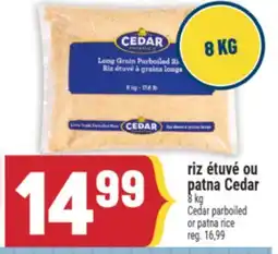 Marché Adonis RIZ ÉTUVÉ OU PATNA CEDAR | CEDAR PARBOILED OR PATNA RICE offer