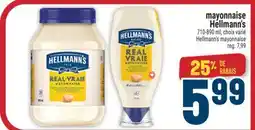 Marché Adonis MAYONNAISE HELLMANN'S | HELLMANN'S MAYONNAISE offer