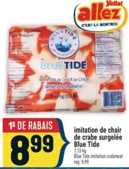Marché Adonis imitation de chair de crabe surgelée Blue Tide offer