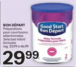 Brunet BON DÉPART Préparations pour nourrissons sélectionnées offer