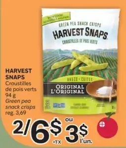 Brunet HARVEST SNAPS Croustilles de pois verts offer