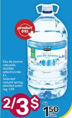 Brunet Eau de source naturelle, distillée sélectionnée offer