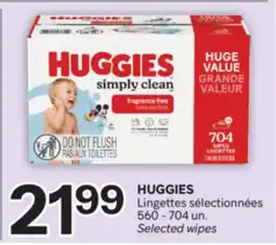 Brunet HUGGIES Lingettes sélectionnées offer