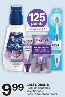 Brunet CREST, ORAL-B Produits dentaires sélectionnés offer