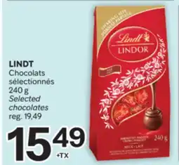 Brunet LINDT Chocolats sélectionnés offer