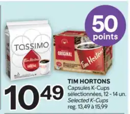 Brunet TIM HORTONS Capsules K-Cups sélectionnées offer
