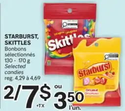 Brunet STARBURST, SKITTLES Bonbons sélectionnés offer