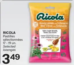 Brunet RICOLA Pastilles sélectionnées offer