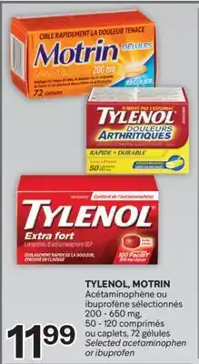 Brunet TYLENOL, MOTRIN Acétaminophène ou ibuprofène sélectionnés offer