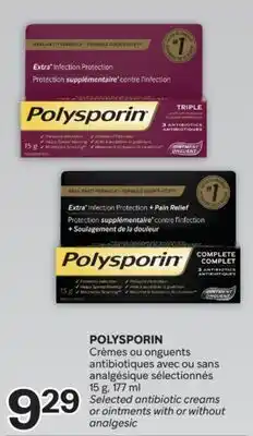 Brunet POLYSPORIN Crèmes ou onguents antibiotiques avec ou sans analgésique sélectionnés offer