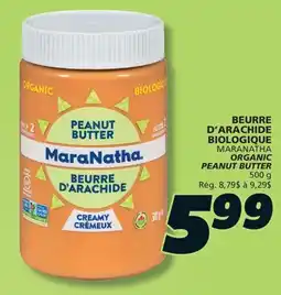 IGA MARANATHA ORGANIC PEANUT BUTTER offer