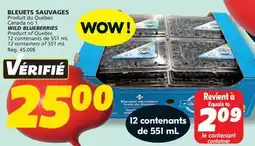 IGA WILD BLUEBERRIES offer