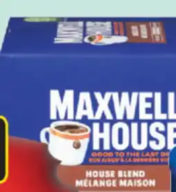 IGA MAXWELL HOUSE COFFEE offer