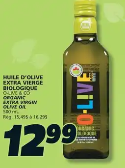 IGA O-LIVE & CO ORGANIC EXTRA VIRGIN OLIVE OIL offer