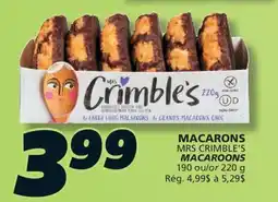 IGA MRS CRIMBLE'S MACAROONS offer