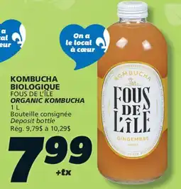 IGA FOUS DE L'ÎLE ORGANIC KOMBUCHA offer