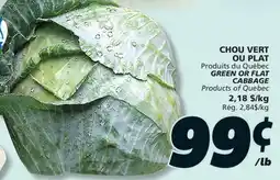 IGA GREEN OR FLAT CABBAGE offer