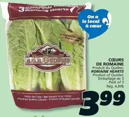 IGA ROMAINE HEARTS offer