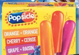 IGA POPSICLE FROZEN TREATS offer