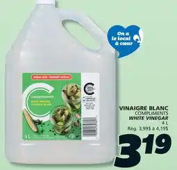 IGA COMPLIMENTS WHITE VINEGAR offer