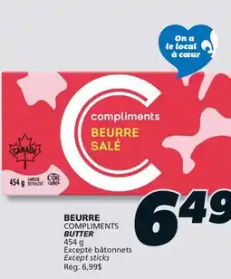 IGA COMPLIMENTS BUTTER offer