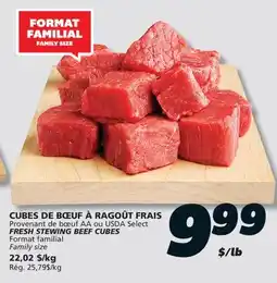 IGA FRESH STEWING BEEF CUBES offer