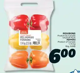 IGA VALEUR PLUS PEPPERS offer