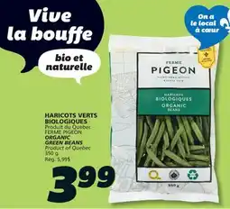 IGA FERME PIGEON ORGANIC GREEN BEANS offer