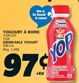 IGA YOPLAIT YOP DRINKABLE YOGURT offer