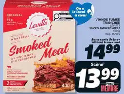 IGA LEVITTS SLICED SMOKED MEAT offer
