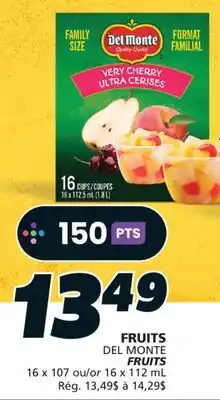 IGA DEL MONTE FRUITS offer