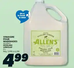 IGA ALLEN'S PICKLING VINEGAR offer