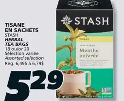 IGA STASH HERBAL TEA BAGS offer