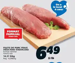 IGA FRESH PORK TENDERLOINS offer
