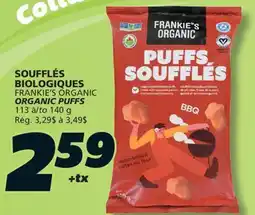 IGA FRANKIE'S ORGANIC ORGANIC PUFFS offer