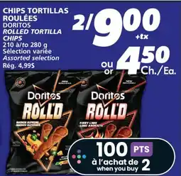 IGA DORITOS ROLLED TORTILLA CHIPS offer