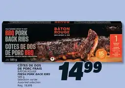 IGA BÂTON ROUGE FRESH PORK BACK RIBS offer