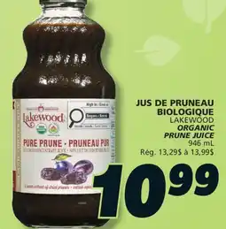 IGA LAKEWOOD ORGANIC PRUNE JUICE offer
