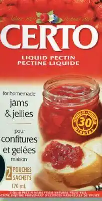 IGA CERTO (170 mL) GELATINE offer