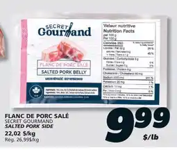 IGA SECRET GOURMAND SALTED PORK SIDE offer