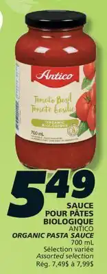 IGA ANTICO ORGANIC PASTA SAUCE offer