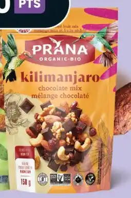 IGA PRANA (130 ou 150 g) ORGANIC SNACKS OR NUT FRUIT MIX offer