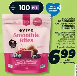 IGA EVIVE FROZEN SMOOTHIE BITES OR CUBES offer