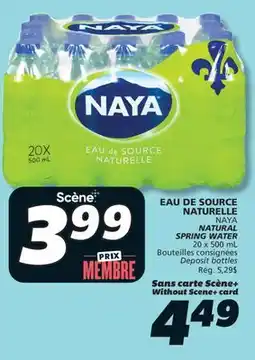 IGA NAYA NATURAL SPRING WATER offer
