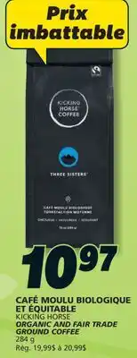 IGA KICKING HORSE ORGANIC AND FAIR TRADE GROUND COFFEE offer