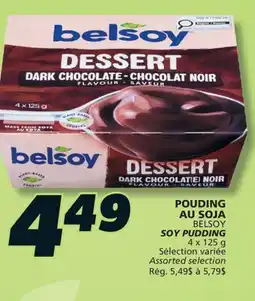 IGA BELSOY SOY PUDDING offer