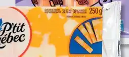 IGA P'TIT QUÉBEC (250 g) CHEESE, CHEESE SNACKS OR CHEESE STICKS offer